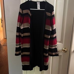 Chicos reversible knit cardigan non smoking home